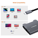 Darrahopens Electronics > Computer Accessories mbeat Tough Link USB-C to Dual 4K HDMI Adapter - Space Grey
