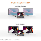 Darrahopens Electronics > Computer Accessories mbeat Tough Link USB-C to Dual 4K HDMI Adapter - Space Grey