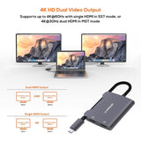 Darrahopens Electronics > Computer Accessories mbeat Tough Link USB-C to Dual 4K HDMI Adapter - Space Grey