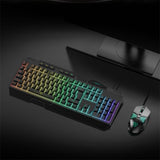 Darrahopens Electronics > Computer Accessories Mouse Keyboard 2 In 1 Backlight Gaming Breathing Rainbow LED Combo for PC Laptop