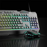 Darrahopens Electronics > Computer Accessories Mouse Keyboard 2 In 1 Backlight Gaming Breathing Rainbow LED Combo for PC Laptop