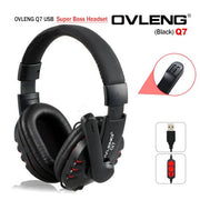 darrahopens Electronics > Computer Accessories OVLENG Q7 USB Computer Headphones with Mic and Volume Control