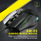 Darrahopens Electronics > Computer Accessories PC Gaming Mouse LED Optical Sensors DPI 6 Buttons USB Wired For Computer Laptop
