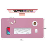 Darrahopens Electronics > Computer Accessories Pink 120cm*60cm Dual Side Office Desk Pad Waterproof PU Leather Computer Mouse Pad
