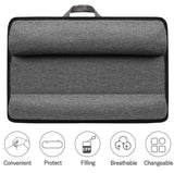 Darrahopens Electronics > Computer Accessories Portable Laptop Desk with Device Ledge, Mouse Pad and Phone Holder for Home Office (Black, 40cm)