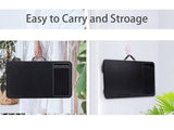 Darrahopens Electronics > Computer Accessories Portable Laptop Desk with Device Ledge, Mouse Pad and Phone Holder for Home Office (Black, 40cm)