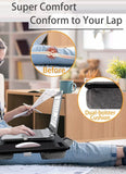 Darrahopens Electronics > Computer Accessories Portable Laptop Desk with Device Ledge, Mouse Pad and Phone Holder for Home Office (Black, 40cm)