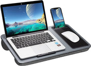 Darrahopens Electronics > Computer Accessories Portable Laptop Desk with Device Ledge, Mouse Pad and Phone Holder for Home Office (Silver, 40cm)