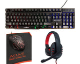 Darrahopens Electronics > Computer Accessories RGB Four Piece Gaming Set Keyboard Mouse Pad Headphones S750