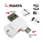 darrahopens Electronics > Computer Accessories Ridata OTG Mobile Phone MicroSD Card Reader (OTG Mobile Phone/Tablet/PC)