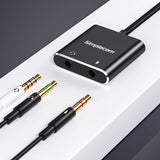 Darrahopens Electronics > Computer Accessories Simplecom CA152 USB to 3.5mm Audio and Microphone Sound Card Adapter for TRS or TRRS Headset with Mic