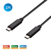 darrahopens Electronics > Computer Accessories Simplecom CA512 USB-C to USB-C Cable USB 3.2 Gen2 10Gbps 5A 100W PD 4K@60Hz 1M