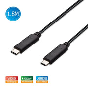 darrahopens Electronics > Computer Accessories Simplecom CA519 USB-C to USB-C Cable USB 3.2 Gen1 5A 100W PD 4K@60Hz 1.8M