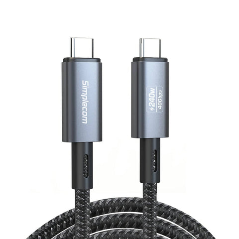darrahopens Electronics > Computer Accessories Simplecom CA612 USB-C to USB-C Cable USB4 40Gbps 5A 240W PD3.1 8K@60Hz 1.2M