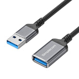 Darrahopens Electronics > Computer Accessories Simplecom CAU320 USB 3.0 Extension Cable USB-A Male to USB-A Female Nylon Braided 2.0M