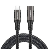 Darrahopens Electronics > Computer Accessories Simplecom CAU605 USB-C Male to Female Extension Cable USB 3.2 Gen2 PD 100W 20Gbps 0.5M