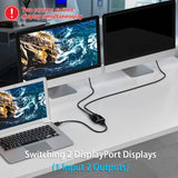 Darrahopens Electronics > Computer Accessories Simplecom CM202 Bi-Directional 2 Way DisplayPort Switch Selector DP 1.4 8K
