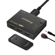 darrahopens Electronics > Computer Accessories Simplecom CM303 Ultra HD 3 Way HDMI Switch 3 IN 1 OUT Splitter 4K@60Hz