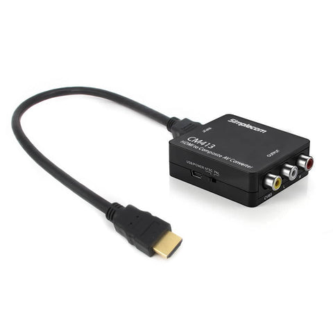 darrahopens Electronics > Computer Accessories Simplecom CM413 HDMI to Composite AV CVBS 3RCA Video Converter 1080p Downscaling