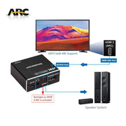 darrahopens Electronics > Computer Accessories Simplecom CM425 HDMI 2.0 Audio Extractor Optical SPDIF and 3.5mm Stereo with ARC 4K@60Hz