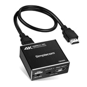 darrahopens Electronics > Computer Accessories Simplecom CM425 HDMI 2.0 Audio Extractor Optical SPDIF and 3.5mm Stereo with ARC 4K@60Hz