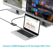 darrahopens Electronics > Computer Accessories Simplecom DA330 USB-C to Dual HDMI MST Adapter 4K@60Hz with PD and Audio Out