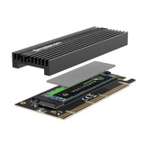 Darrahopens Electronics > Computer Accessories Simplecom EC415B NVMe M.2 SSD to PCIe x4 x8 x16 Expansion Card with Aluminium Heat Sink Black