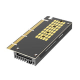Darrahopens Electronics > Computer Accessories Simplecom EC415B NVMe M.2 SSD to PCIe x4 x8 x16 Expansion Card with Aluminium Heat Sink Black