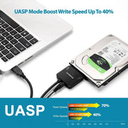 darrahopens Electronics > Computer Accessories Simplecom SA236 USB 3.0 to SATA Adapter Cable Converter with Power Supply for 2.5" & 3.5" HDD SSD