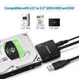 darrahopens Electronics > Computer Accessories Simplecom SA236 USB 3.0 to SATA Adapter Cable Converter with Power Supply for 2.5" & 3.5" HDD SSD