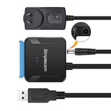 darrahopens Electronics > Computer Accessories Simplecom SA236 USB 3.0 to SATA Adapter Cable Converter with Power Supply for 2.5" & 3.5" HDD SSD