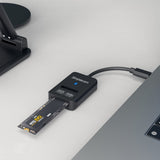 darrahopens Electronics > Computer Accessories Simplecom SA506 NVMe / SATA Dual Protocol M.2 SSD to USB-C Adapter Converter USB 3.2 Gen 2 10Gbps