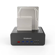 darrahopens Electronics > Computer Accessories Simplecom SD352 USB 3.0 to Dual SATA Aluminium Docking Station with 3-Port Hub and 1 Port 2.1A USB Charger