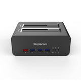 darrahopens Electronics > Computer Accessories Simplecom SD352 USB 3.0 to Dual SATA Aluminium Docking Station with 3-Port Hub and 1 Port 2.1A USB Charger