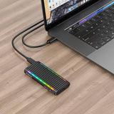 Darrahopens Electronics > Computer Accessories Simplecom SE525 NVMe / SATA M.2 SSD USB-C Enclosure with RGB Light USB 3.2 Gen 2 10Gbps
