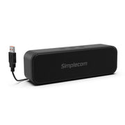 darrahopens Electronics > Computer Accessories Simplecom UM228 Portable USB Stereo Soundbar Speaker Plug and Play with Volume Control for PC Laptop
