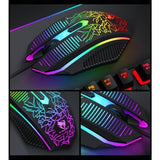 darrahopens Electronics > Computer Accessories T-Wolf TF400 4-pcs Rainbow Keyboard/Mouse/Headphone/Mouse Pad Kit Set