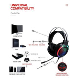 darrahopens Electronics > Computer Accessories T-Wolf TF400 4-pcs Rainbow Keyboard/Mouse/Headphone/Mouse Pad Kit Set