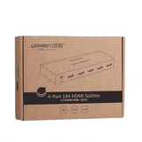 darrahopens Electronics > Computer Accessories UGREEN 1 x 4 HDMI Amplifier Splitter - Black (40202)