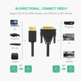 darrahopens Electronics > Computer Accessories UGREEN 10136 HDMI To DVI 24+1 Cable 3M