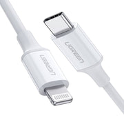 darrahopens Electronics > Computer Accessories UGREEN 10493 Type-C to MFI iPhone M/M Cable Rubber Shell 1M White