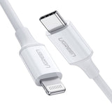 darrahopens Electronics > Computer Accessories UGREEN 10493 Type-C to MFI iPhone M/M Cable Rubber Shell 1M White