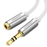 darrahopens Electronics > Computer Accessories UGREEN 10778 3.5mm Male to 3.5mm Female Extension Cable 5m (White)