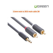 darrahopens Electronics > Computer Accessories UGREEN 3.5mm male to 2RCA male cable 2M (10510)