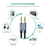 darrahopens Electronics > Computer Accessories Ugreen 3.5mm male to 3.5mm male Audio cable white 2M 50368