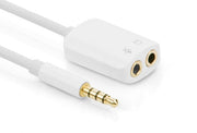 darrahopens Electronics > Computer Accessories UGREEN 3.5mm Male to Dual 3.5mm FemaleHeadset Splitter White (10789)