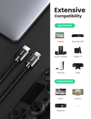 darrahopens Electronics > Computer Accessories UGREEN 70321 8K HDMI 2.1 Male to Male Cable 2M