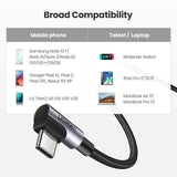 Darrahopens Electronics > Computer Accessories UGREEN 70529 60W Angle USB C to C Cable 1M