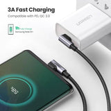 Darrahopens Electronics > Computer Accessories UGREEN 70529 60W Angle USB C to C Cable 1M