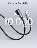 darrahopens Electronics > Computer Accessories UGREEN 80714 USB-C 2.0 to Angle USB-C Cable Black 3M